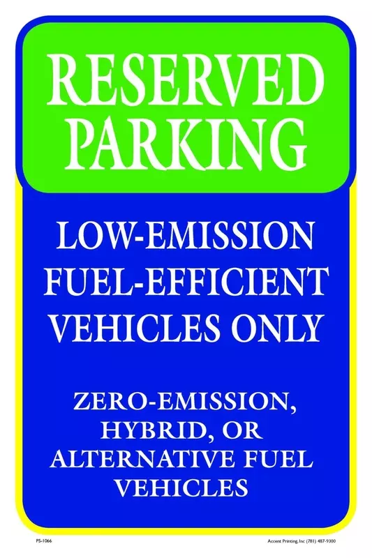 Reserved Parking | Single-sided Parking Sign | 12″W x 18″H